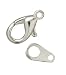 Blue Moon Small 5x10mm Lobster Clasp w/Tag - 18PK/Silver
