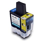 Brother LC41C Compatible Remanufactured Cyan Ink Cartridge