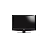Haier LET22C430 55 cm (22 Zoll) LED-Backlight-Fernseher, Energieeffizienzklasse B (Full-HD, DVB-T) Klavierlack-schwarz/rot