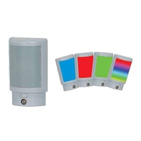 Satco 75-042 - LED Color Changing Window Night Light with Photo Cell