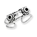Sterling Silver Antiqued Turtle Toe Ring