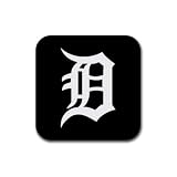 Tigers detroit Rubber Square Coaster set (4 pack) Great Gift Idea