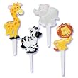 Zoo Animal Cupcake Food Picks - Set of 12