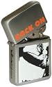 Led Zeppelin Rock on Lighter - Matt Chrome Finish - 17497