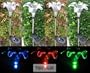 TEKTRUM SOLAR GARDEN COLOR CHANGING LILY LIGHTS (Set of 8)