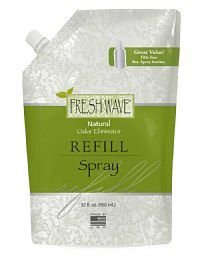 Fresh Wave 089 Spray Refill Unscented Bottle, 32 Oz singles
