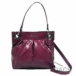 Coach Ashley Patent Leather Hippie Convertible Crossbody Bag 17953 Garnet Red