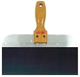 Wal-Board Tools 18-002 8" x 3" Blue Spring Steel Blade Taping Knife with Wood Handle (JK-08)