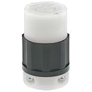 Leviton 2513 20 Amp, 120/208 Volt 3PY, NEMA L21-20R, 4P, 5W, Locking Connector, Industrial Grade, Grounding - Black-White