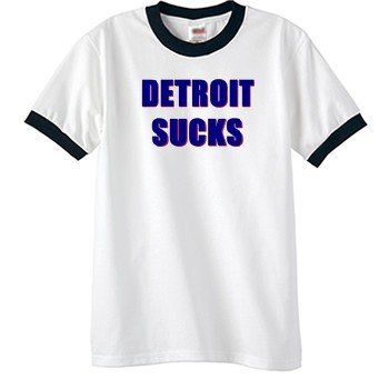 Detroit Sucks Ringer T-Shirt