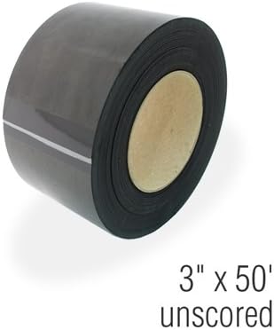 Plain Magnetic Roll Stock, 3" x 50', 30 mil thick, Magnetic C Channel Roll, Label, 600" x 3"