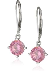 Myia Passiello "Timeless" Swarovski Zirconia 1.5 Carat Each Round Fancy Leverback Drop Earrings