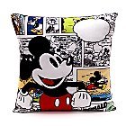 Disney, Soft, plush Mickey Mouse Personalised Comic Cushion with Removable Cover