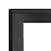 SnapeZo Photo Frame 16x20 Inches, Black 1 Inch Aluminum Profile, Front-Loading Snap Frame, Wall Mounting, Sleek Series