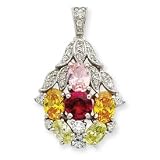Sterling Silver CZ Pendant