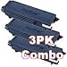 "(3 Pack) Brother Compatible TN-580 TN580 Laser Toner Cartridge, 7,000 Pages, Black"