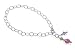 Sterling Silver Crystal Anklet With Lobster Clasp Made with Swarovski Elements