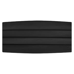 Black Satin Cummerbund