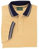 Ringspun Cotton Essential Pique Polo with Jacquard Trim