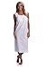 Handmade Women's Eyelet Trim Pleated Nightgown White