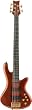 Schecter Stiletto Studio-5 Electric Bass (5 String, Left Handed, Honey Satin)
