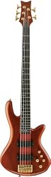 Schecter Stiletto Studio-5 Electric Bass (5 String, Left Handed, Honey Satin)