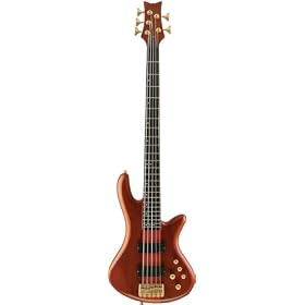 Schecter Stiletto Studio-5 Electric Bass (5 String, Left Handed, Honey Satin)