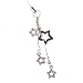 Hand Crafted Cellular Phone Charm - Star w/2 Stars
