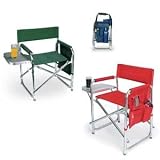 Picnic Time Sports Chair with Table and Pockets - Purple
