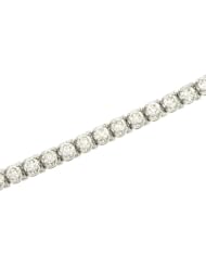 Ladies 4 prg Round U Design Diamond Bracelet 8.00cttw