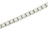 Ladies 4 prong Round U Design Diamond Tennis Bracelet Diamond 8.00cttw G/Vs1
