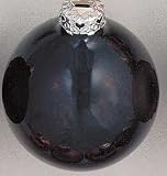 Club Pack Of 160 Shiny Black Glass Ball Christmas Ornaments 1.5 #27531