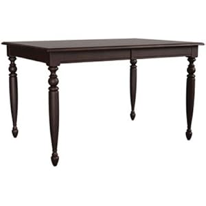 Color Cuisine Rectangular Leg Counter Table With 36