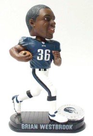 Philadephia Eagles Brian Westbrook Forever Collectibles Black Base Edition Bobble Head
