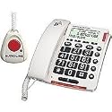Audioline TEL 50 SOS schnurgebundenes Telefon mit Alarmfunktion hörgerätekompatibel