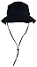 Solid Wing Floppy/Bucket Summer Hat W/Snap Up Sides, Chin Strap & Mesh Air Holes