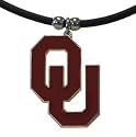 Oklahoma Sooners Logo Pendant Rubber Necklace - NCAA College Athletics Fan Shop Sports Team Merchandise