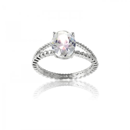 Sterling Silver Engagement Ring Solitaire CZ Diamond Oval Prong Set ... Sterling Silver Engagement Ring Solitaire CZ Diamond Oval Prong Set ...