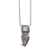 Sterling Silver and Mother of Pearl Hinged Pendant Necklace