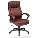 Office Star WorkSmart Executive High Back Eco Leather Chair with Locking Tilt Control, Burgundy