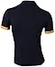 jeansian Mens Dress Casual Slim Fit Short Sleeve T-Shirts D313