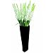 Vase Twist schwarz, 70 cm