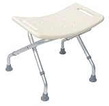 Duro-Med Folding Shower Bench, Almond