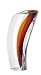 Kosta Boda Aria Amber/Pink Vase