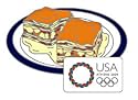 Athens Olympics USA House Baklava Pin