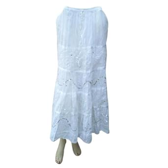 Handmade Embroidered Cotton Skirts With Adustable Doori