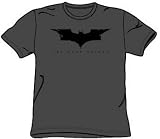  : Batman THE DARK KNIGHT LOGO Charcoal Gray Adult T-shirt