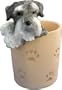 Miniature Schnauzer Uncropped Pen/Pencil Holder - Gift for Dog Lover