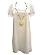 Voom Dress by Joy Han - White Dresses - Cameo Puff Sleeve - Designer Dresses