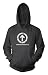 ABOVE THE INFLUENCE FRONT TEXT drug free edge BW HOODIE